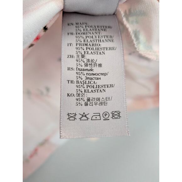 NWT Preen by Thornton Bregazzi Misha Top Pink Blouse Size XL Stretch Crepe $498 - Picture 8 of 10